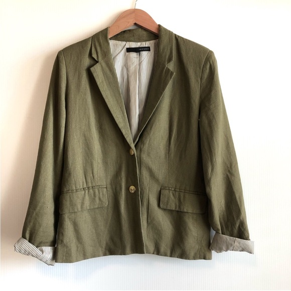 Harve Benard Khaki Women's Blazer - Picture 1 of 10